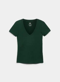 Organic cotton V-neck T-shirt