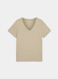 100% organic cotton V-neck T-shirt