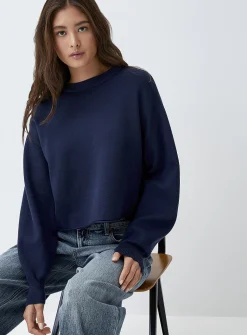 Oversized rolled-hem sweater