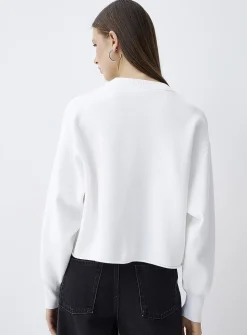 Oversized rolled-hem sweater