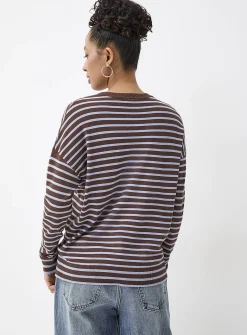 Oversized striped sweater