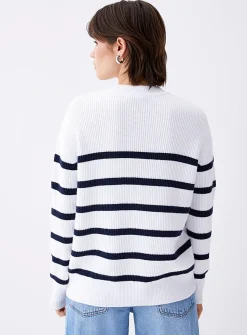 Oversized striped sweater