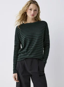 Oversized striped sweater