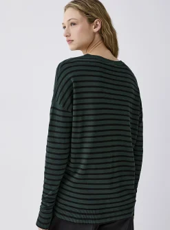Oversized striped sweater