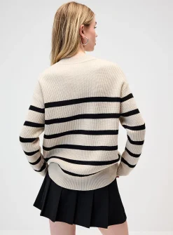 Oversized striped sweater