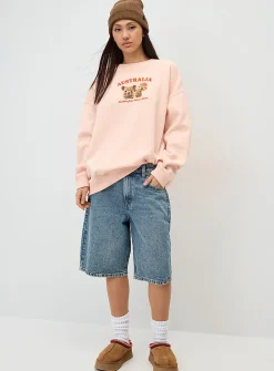 Oversized destination fleece sweatshirt