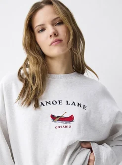 Oversized destination fleece sweatshirt