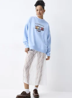 Oversized destination fleece sweatshirt