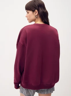 Oversized destination fleece sweatshirt