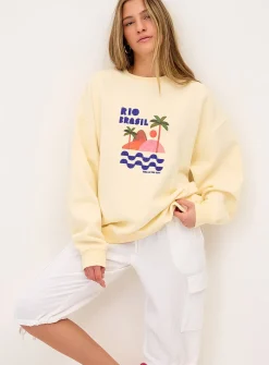 Oversized destination fleece sweatshirt