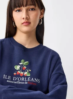 Oversized destination fleece sweatshirt