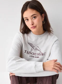 Oversized destination fleece sweatshirt