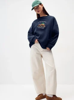 Oversized destination fleece sweatshirt