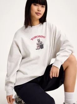 Oversized destination fleece sweatshirt