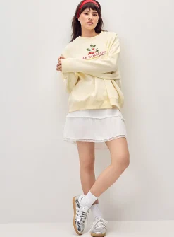 Oversized destination fleece sweatshirt
