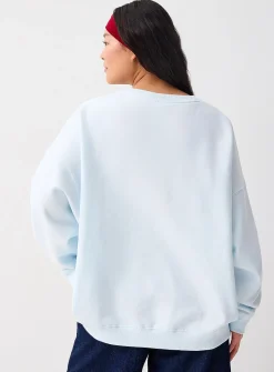 Oversized destination fleece sweatshirt