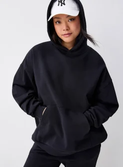 Oversized French terry hoodie
