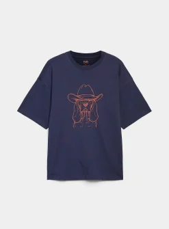 Oversized graphic-print T-shirt