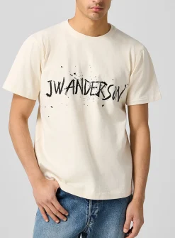 Painted logo print T-shirt