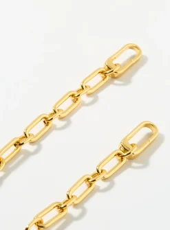 Paperclip-link gold chain