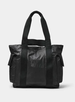 Paper-effect canvas tote