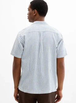 Parasol stripe camp shirt