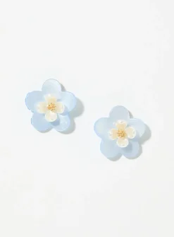 Pastel flower earrings