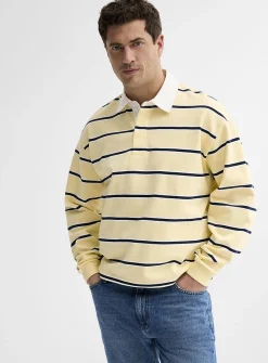 Pastel stripe rugby polo