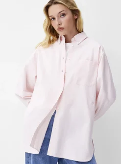 Patch pocket oversized Oxford shirt