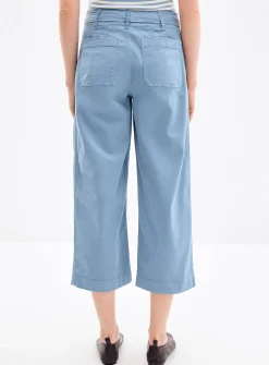 Patch pockets cropped pant