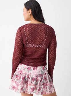 Patterned chiffon miniskirt