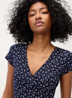 Patterned crossover minidress