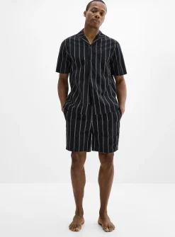 Patterned poplin pyjama short