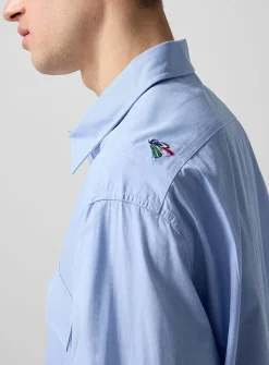 Paul Smith x Barbour embroidered lures multi-pocket shirt
