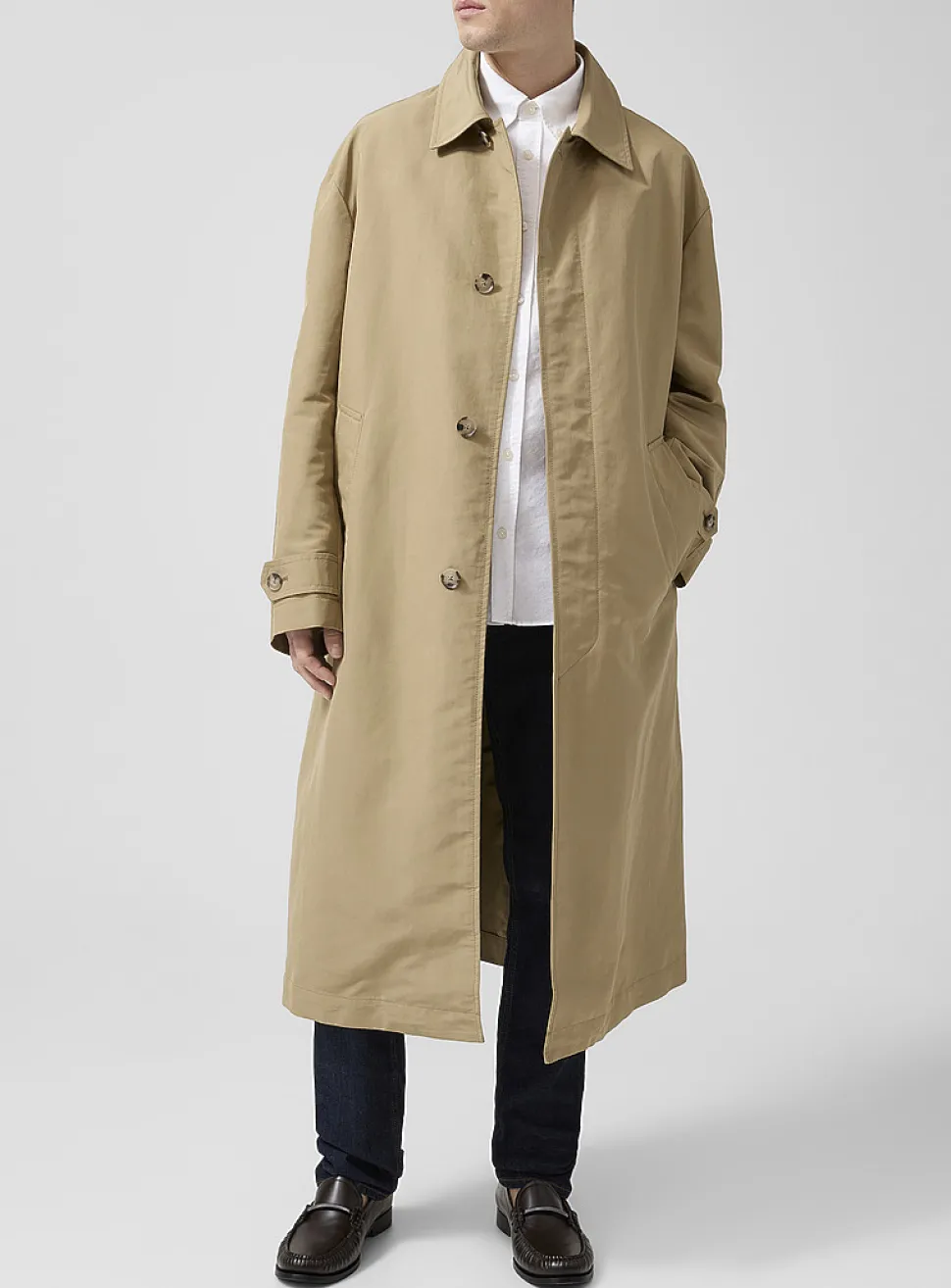 Peachskin dress coat