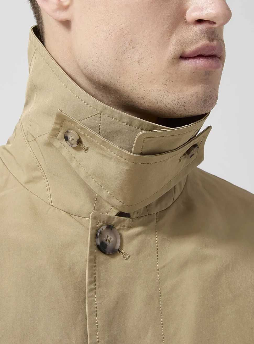 Peachskin dress coat