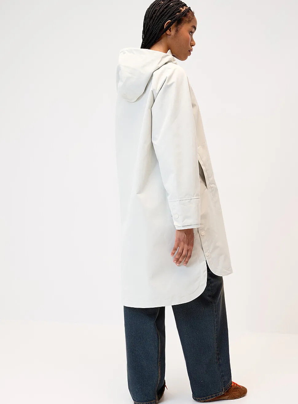 Peachskin raincoat