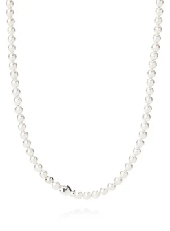 Pearls and fish necklace