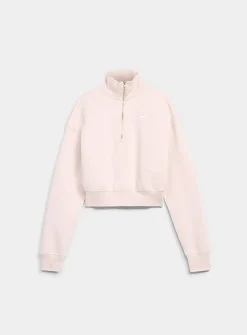 Phoenix half-zip cropped sweatshirt