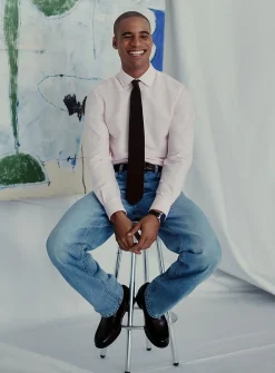 Pink-stripe Oxford shirt