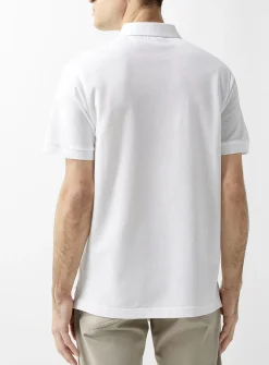 Piqué plain polo shirt