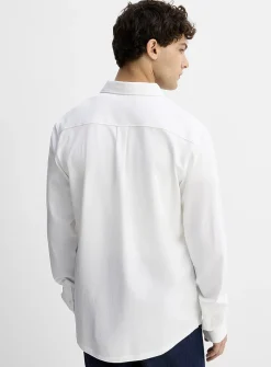 Piqué-knit shirt