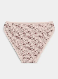 Plain edging bikini panty
