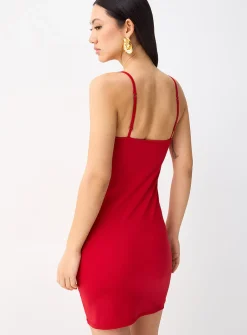 Plain fitted minidress