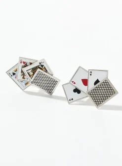 Playing cards cufflinks