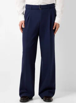 Pleated belted pant