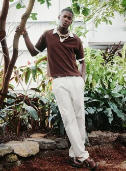Pleated chinos