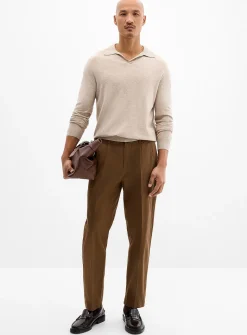 Pleated chinos