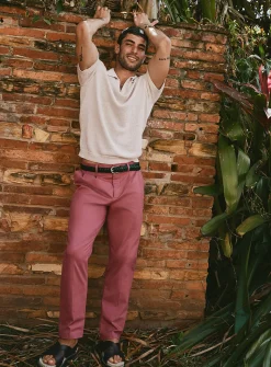 Pleated chinos