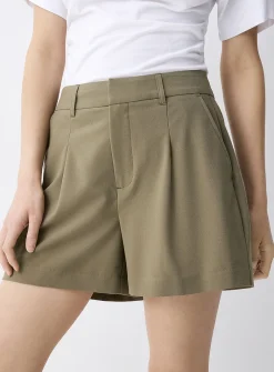 Pleated dress short